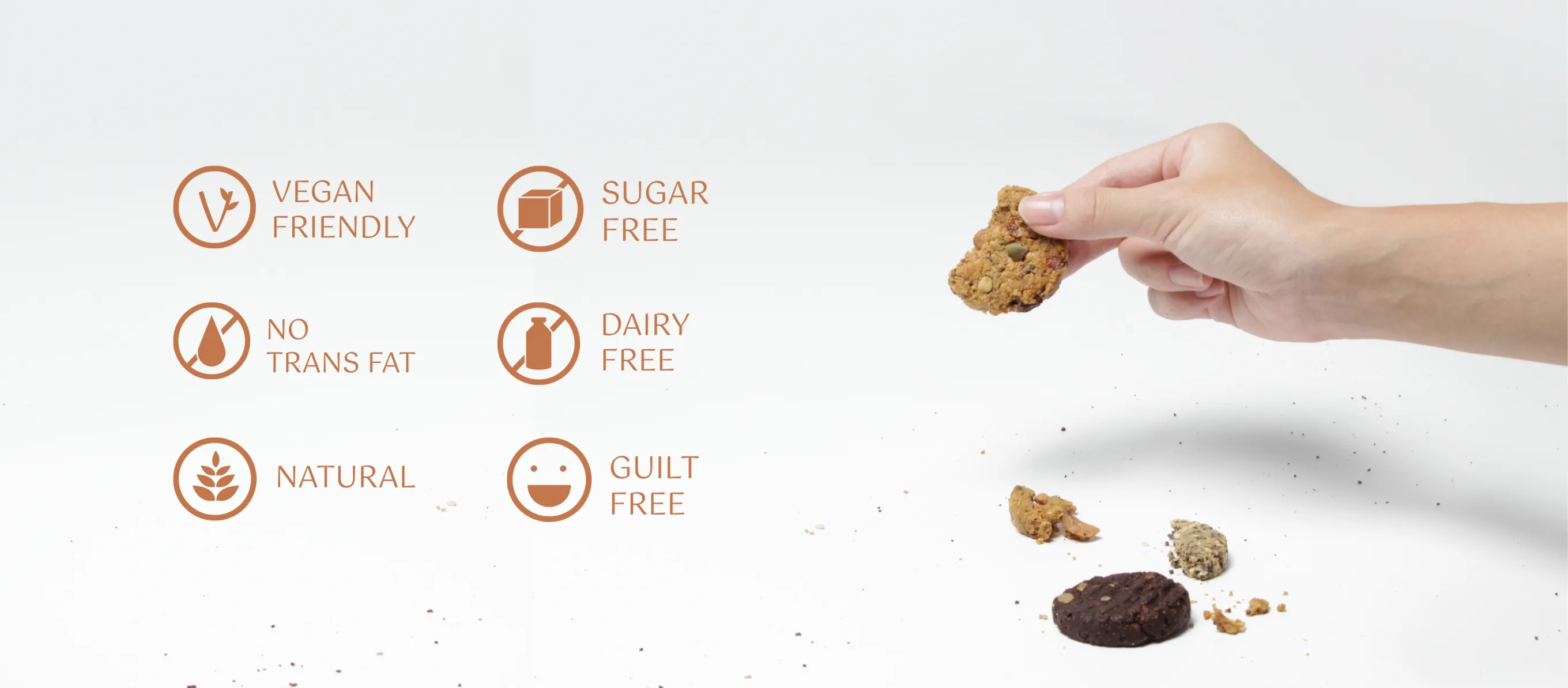 Cozxy Classic Cookie Bites คุกกี้ธัญพืชไม่มีน้ำตาล Vegan Friendly ของขวัญสุขภาพ