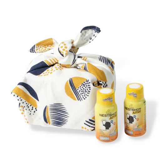 เซ็ตของขวัญ เนสท์ช็อต รสยูซุ 65 มล. Furoshiki Wrapped กล่อง 9 ขวด - COZXY Product Image