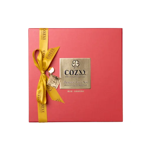 กล่องของขวัญ รังนกแท้พรีเมี่ยม 12 ขวด สูตร หวานน้อย - COZXY Product Image