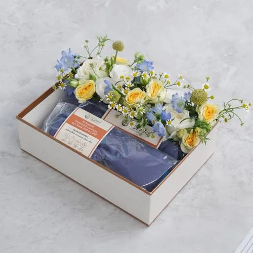 Flower Relaxing Rest Gift Set เซ็ตเพื่อความผ่อนคลายดอกไม้สด - Cozxy | Health Product Image