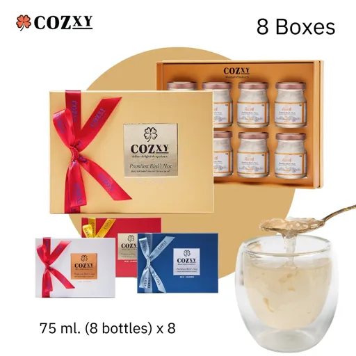 กล่องรังนกพรีเมี่ยม M 8 ขวด จำนวน 8 กล่อง (1 ลัง) - COZXY Product Image