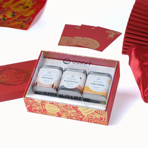 Happy Chinese New Year ชา 100% Natural 3 รสชาติ - COZXY Product Image