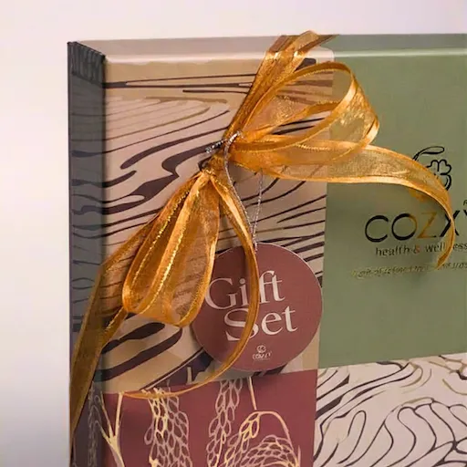 Brew & Bite Gift Box เซ็ตเมล็ดกาแฟบราซิลพร้อมคุกกี้ธัญพืช - Brazil Coffee Bean - COZXY Product Image