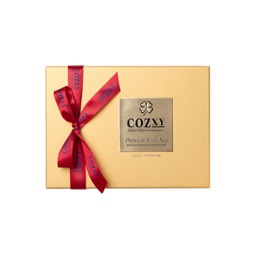 กล่องของขวัญ รังนกแท้พรีเมี่ยม 8 ขวด สูตร หวานน้อย - COZXY Product Image