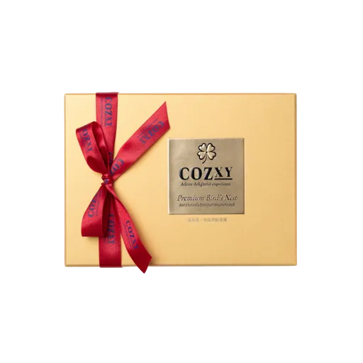 กล่องของขวัญ รังนกแท้พรีเมี่ยม 8 ขวด สูตร หวานน้อย - COZXY Product Image