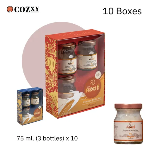 Premium Bird's Nest Gift Set of 3 bottles x 10 sets (1 Carton) - Cozxy | Health Product Image