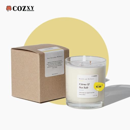 Citrus & Sea Salt เทียนหอมขนาด 240g - COZXY Product Image