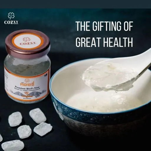 รังนกแท้ Set 12 ขวด Good Luck สูตรดั้งเดิม หวานน้อย - COZXY Product Image