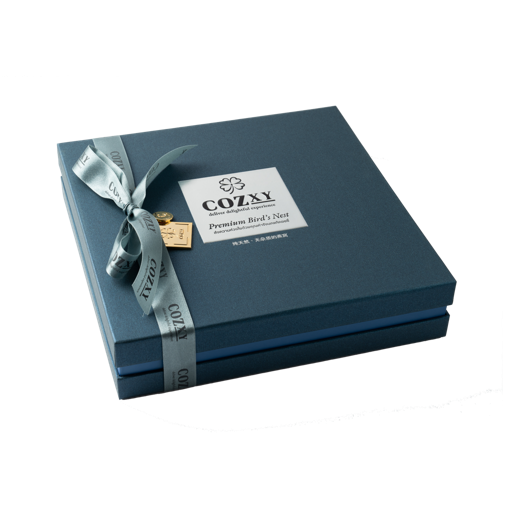 กล่องของขวัญ รังนกแท้พรีเมี่ยม 12 ขวด สูตร หวานน้อย - COZXY Product Image