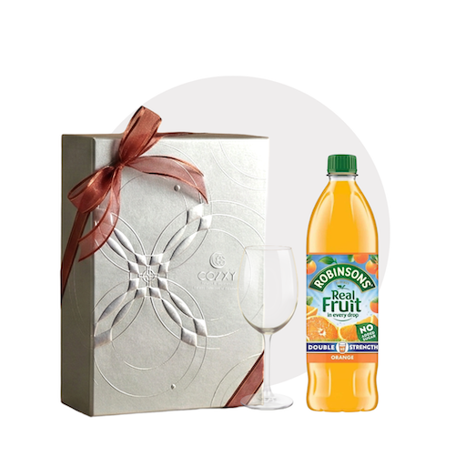Cellar Box Set เซ็ตน้ำส้มเข้มข้นจากอังกฤษ พร้อมแก้ว #สีแพลตตินั่ม - COZXY Product Image