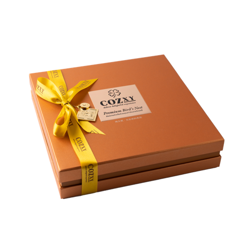 กล่องของขวัญ รังนกแท้พรีเมี่ยม 12 ขวด สูตร หวานน้อย - COZXY Product Image