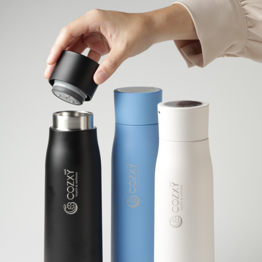 กระติกน้ำสแตนเลส​ UVC ฆ่าเชื้อโรค UVC Smart Bottle - COZXY Product Image