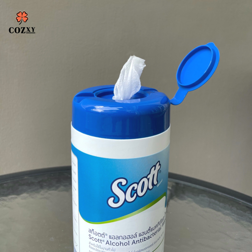 Alcohol Antibacterial Wipe ผ้าเช็คเปียก แอคกอฮอลล์ 70% - COZXY Product Image