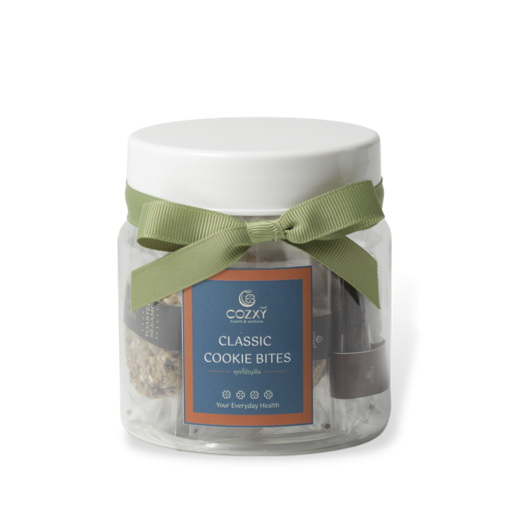 Classic Cookie Bites Jar กระปุกคุกกี้ธัญพืช 90g - Cozxy | Health Product Image