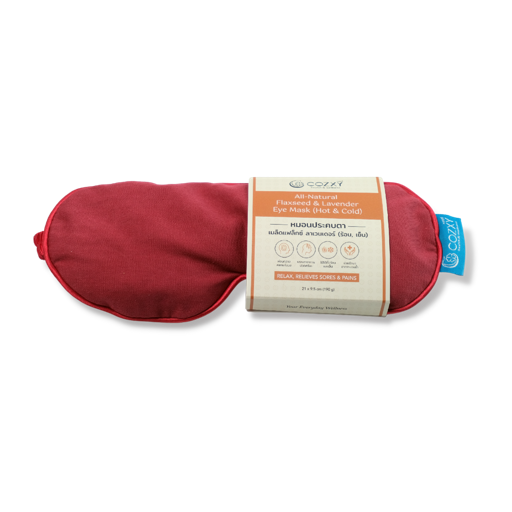 หมอนประคบตาอุ่นร้อน Eye Mask Heating Pad สีแดง Ruby - COZXY Product Image