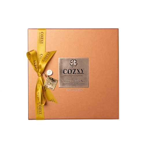 กล่องของขวัญ รังนกแท้พรีเมี่ยม 12 ขวด สูตร หวานน้อย - COZXY Product Image