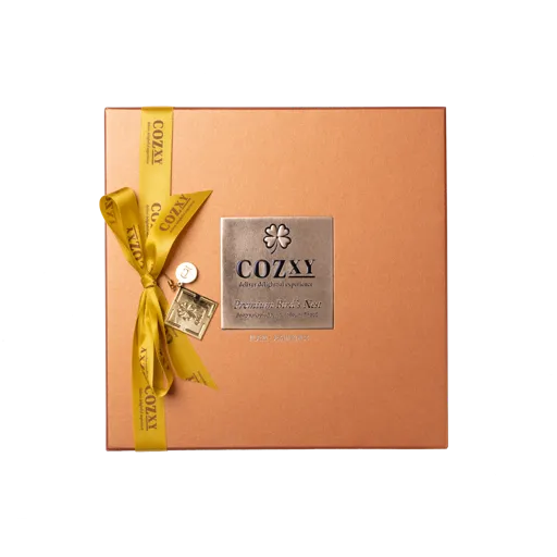 กล่องของขวัญ รังนกแท้พรีเมี่ยม 12 ขวด สูตร หวานน้อย - COZXY Product Image
