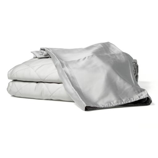 ปลอกผ้าห่มถ่วงน้ำหนัก Bamboo Cooling Cover (ขนาด Compact) สีเงิน Silver - COZXY Product Image