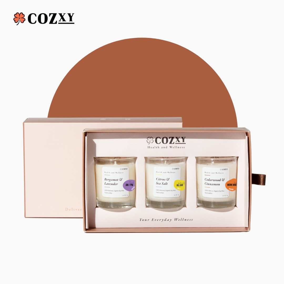 Scented Candle Aromatic Petite Glass Set เซ็ตเทียนหอม 3 ชิ้น - COZXY Product Image
