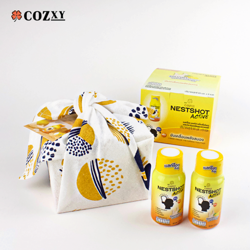 เซ็ตของขวัญ เนสท์ช็อต รสยูซุ 65 มล. Furoshiki Wrapped กล่อง 9 ขวด - COZXY Product Image