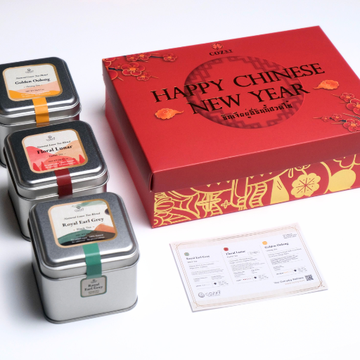 Happy Chinese New Year ชา 100% Natural 3 รสชาติ - COZXY Product Image