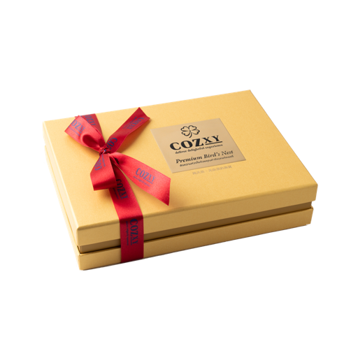 กล่องของขวัญ รังนกแท้พรีเมี่ยม 8 ขวด สูตร หวานน้อย - COZXY Product Image
