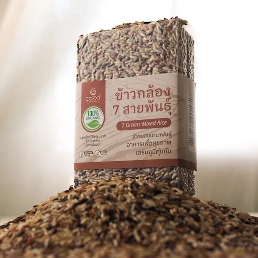 ข้าวกล้อง 7 สายพันธุ์ ออร์แกนิค 450g x 4 แพ็ก  - COZXY Product Image