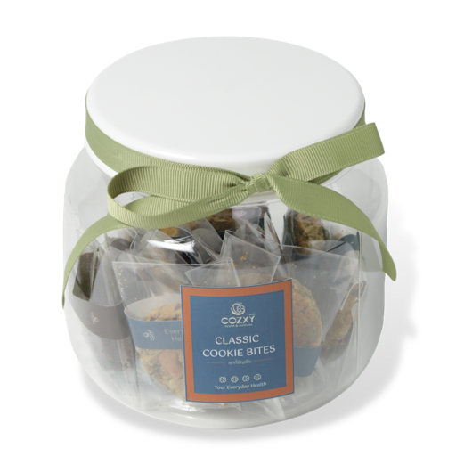 Classic Cookie Bites Jar กระปุกคุกกี้ธัญพืช 210g - Cozxy | Health Product Image