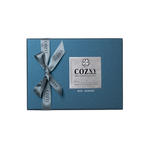 กล่องของขวัญ รังนกแท้พรีเมี่ยม 8 ขวด สูตร หวานน้อย - COZXY Product Image