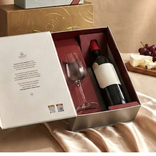 Cellar Box Set เซ็ตน้ำแอปเปิ้ลจากประเทศญี่ปุ่นพร้อมแก้ว #สีแพลตตินั่ม - COZXY Product Image