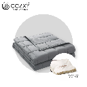 ผ้าห่มถ่วงน้ำหนัก Weighted Blanket (น้ำหนัก 5.4 กก.) Compact + ปลอกผ้าห่ม Bamboo Cooling Cover (สีครีม Ivory) - COZXY Thumbnail