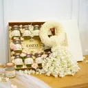 Fresh Malai Luxe Set กล่องดอกไม้และพวงมาลัย รังนกพรีเมี่ยม 10 ขวด