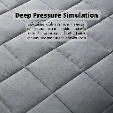 ผ้าห่มถ่วงน้ำหนัก Weighted Blanket (น้ำหนัก 5.4 กก.) Compact + ปลอกผ้าห่ม Bamboo Cooling Cover (สีกรมท่า Navy) - COZXY Thumbnail