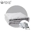 ผ้าห่มถ่วงน้ำหนัก Weighted Blanket (น้ำหนัก 6.8 กก.) Standard+ ปลอกผ้าห่ม Bamboo Cooling Cover (สีเงิน Silver)
