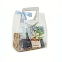 Extra Blue & Bloom เทียนหอมไขถั่วเหลือง 240g. และหมอนประคบตาเมล็ดแฟล็กซ์และลาเวนเดอร์