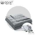 ผ้าห่มถ่วงน้ำหนัก Weighted Blanket (น้ำหนัก 5.4 กก.) Compact + ปลอกผ้าห่ม Bamboo Cooling Cover (สีเงิน Silver) - COZXY Thumbnail